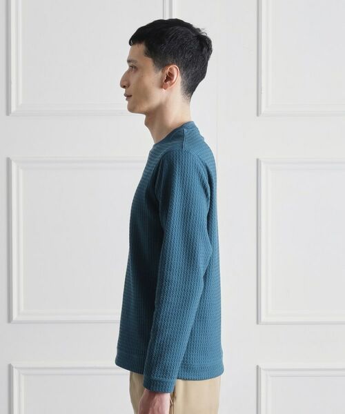 TAKEO KIKUCHI / タケオキクチ カットソー | 千鳥柄 ストレッチ プルオーバー | 詳細3