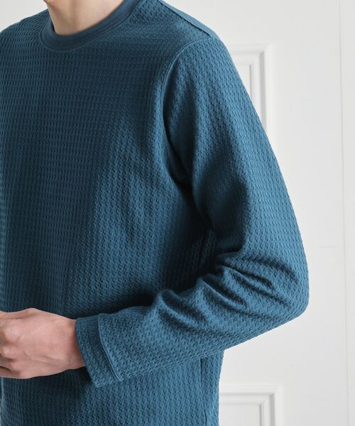 TAKEO KIKUCHI / タケオキクチ カットソー | 千鳥柄 ストレッチ プルオーバー | 詳細6