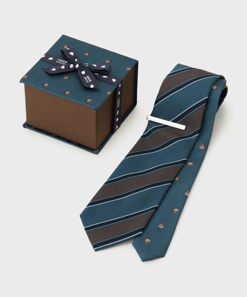 TAKEO KIKUCHI / タケオキクチ ネクタイ | 【BOXセット】イングリッシュガーデン ネクタイ＆タイバー | 詳細1