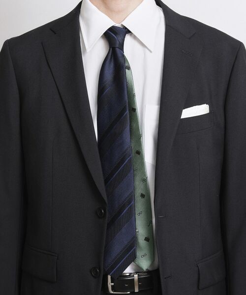 TAKEO KIKUCHI / タケオキクチ ネクタイ | 【BOXセット】ジェントルマンストライプ ネクタイ×眼鏡型タイバー | 詳細10