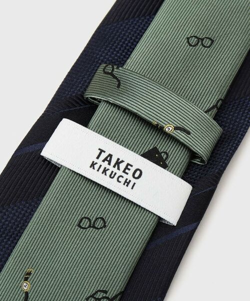 TAKEO KIKUCHI / タケオキクチ ネクタイ | 【BOXセット】ジェントルマンストライプ ネクタイ×眼鏡型タイバー | 詳細5