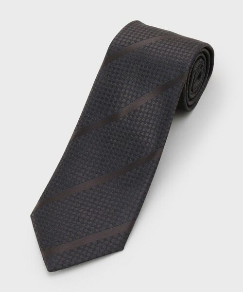 TAKEO KIKUCHI / タケオキクチ ネクタイ | タンザワシルク タッサーバスケット（ブラウン(343)）