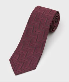 TAKEO KIKUCHI / タケオキクチ ネクタイ | フィラメントシルク 網代文様シャドーストライプネクタイ