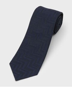 TAKEO KIKUCHI / タケオキクチ ネクタイ | フィラメントシルク 網代文様シャドーストライプネクタイ