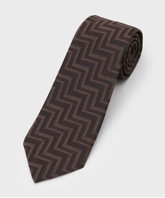 TAKEO KIKUCHI / タケオキクチ ネクタイ | フィラメントシルク 網代文様シャドーストライプネクタイ