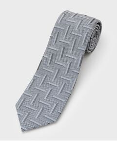 TAKEO KIKUCHI / タケオキクチ ネクタイ | フィラメントシルク 網代文様シャドーストライプネクタイ