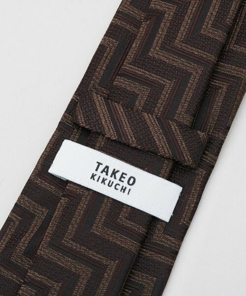 TAKEO KIKUCHI / タケオキクチ ネクタイ | フィラメントシルク 網代文様シャドーストライプネクタイ | 詳細5
