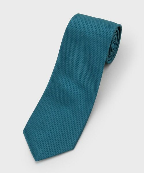 TAKEO KIKUCHI / タケオキクチ ネクタイ | ソフトツイスト バスケットムジネクタイ（グリーン(022)）