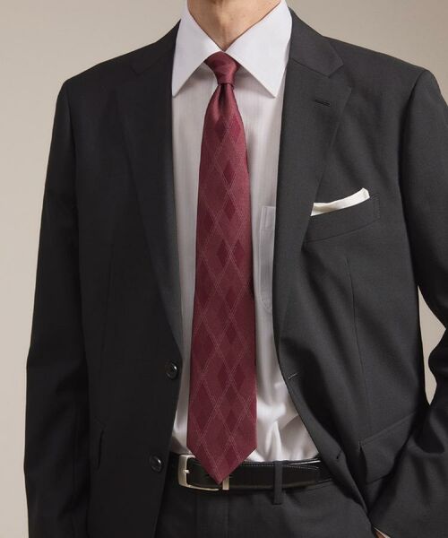 TAKEO KIKUCHI / タケオキクチ ネクタイ | 【縁起の良いネクタイ】PNJシャドーアーガイルネクタイ | 詳細12