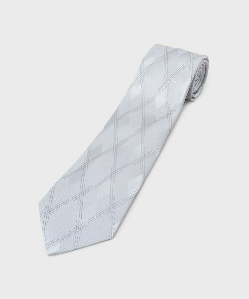 TAKEO KIKUCHI / タケオキクチ ネクタイ | 【縁起の良いネクタイ】PNJシャドーアーガイル（シルバー(206)）