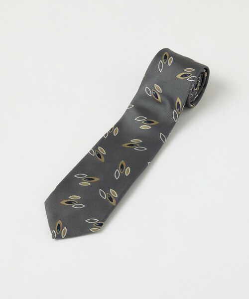 TAKEO KIKUCHI / タケオキクチ ネクタイ | ヴィンテージ ジャカードネクタイ（ライトグレー(511)）