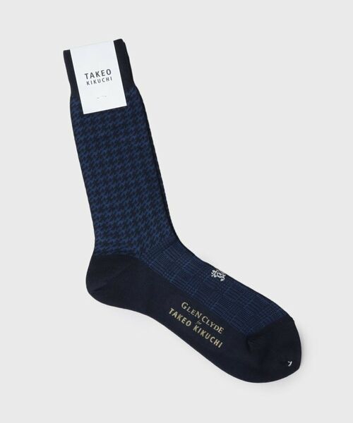 TAKEO KIKUCHI / タケオキクチ ソックス | 【グレンクライド別注】コーデュラ（R）ドレスソックス（ネイビー(094)）
