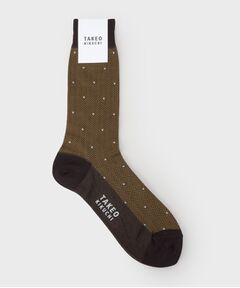 TAKEO KIKUCHI / タケオキクチ ソックス | へリンボン小花ドレスソックス