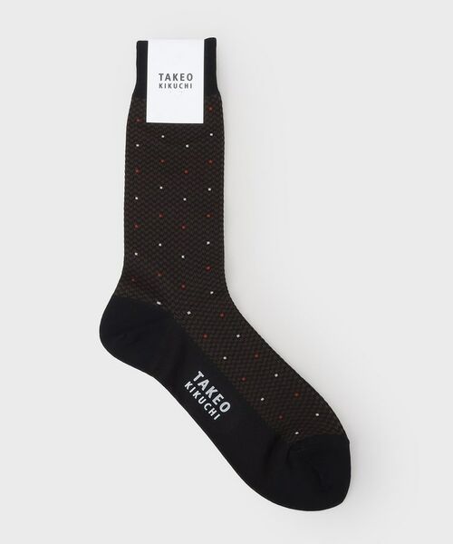 TAKEO KIKUCHI / タケオキクチ ソックス | 番千鳥ドットドレスソックス | 詳細1