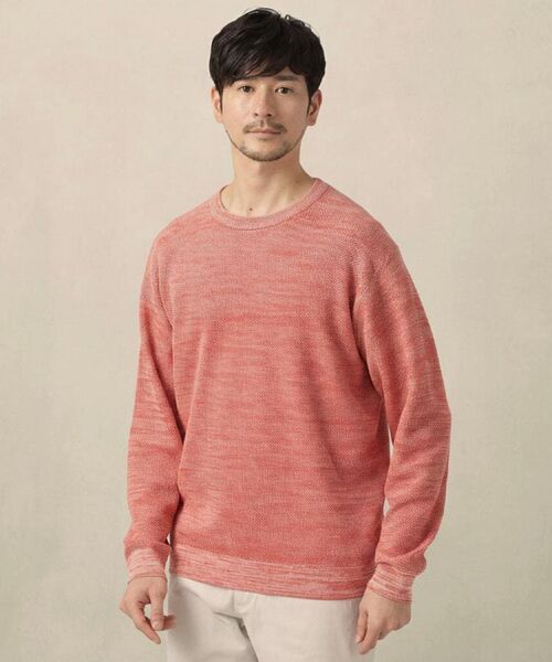TAKEO KIKUCHI / タケオキクチ ニット・セーター | カラーメランジ プルオーバーニット（オレンジ(067)）