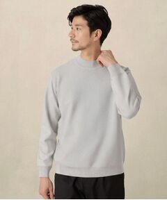 TAKEO KIKUCHI / タケオキクチ ニット・セーター | モックネック 鹿の子 ニット プルオーバー