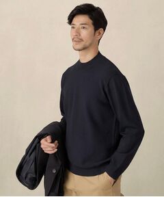 TAKEO KIKUCHI / タケオキクチ ニット・セーター | モックネック 鹿の子 ニット プルオーバー