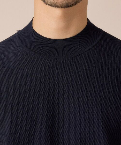 TAKEO KIKUCHI / タケオキクチ ニット・セーター | モックネック 鹿の子 ニット プルオーバー | 詳細13