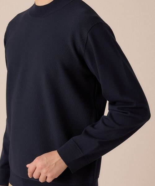 TAKEO KIKUCHI / タケオキクチ ニット・セーター | モックネック 鹿の子 ニット プルオーバー | 詳細14