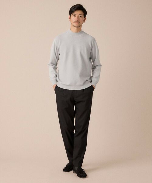 TAKEO KIKUCHI / タケオキクチ ニット・セーター | モックネック 鹿の子 ニット プルオーバー | 詳細4