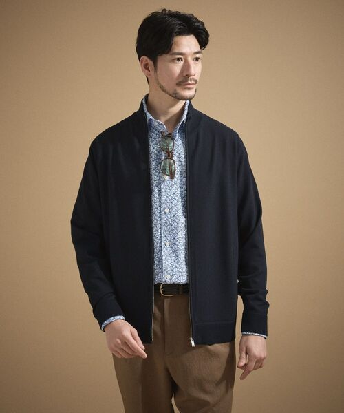 TAKEO KIKUCHI / タケオキクチ ニット・セーター | ジップアップ 鹿の子 ニット | 詳細10