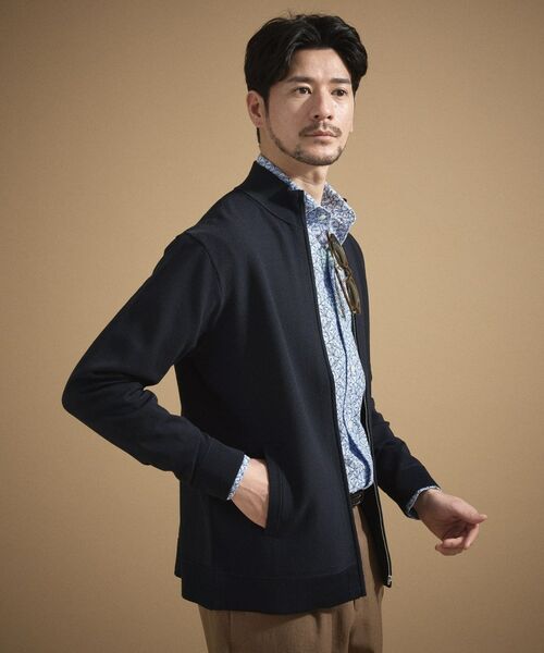 TAKEO KIKUCHI / タケオキクチ ニット・セーター | ジップアップ 鹿の子 ニット | 詳細11