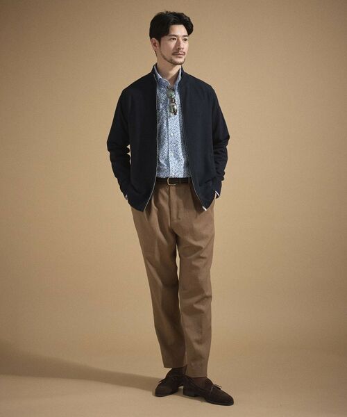 TAKEO KIKUCHI / タケオキクチ ニット・セーター | ジップアップ 鹿の子 ニット | 詳細12