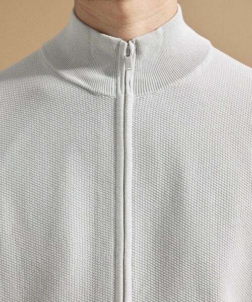 TAKEO KIKUCHI / タケオキクチ ニット・セーター | ジップアップ 鹿の子 ニット | 詳細17