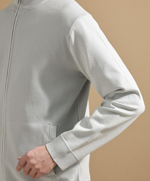 TAKEO KIKUCHI / タケオキクチ ニット・セーター | ジップアップ 鹿の子 ニット | 詳細18