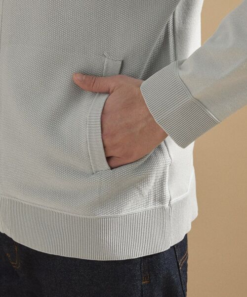 TAKEO KIKUCHI / タケオキクチ ニット・セーター | ジップアップ 鹿の子 ニット | 詳細19