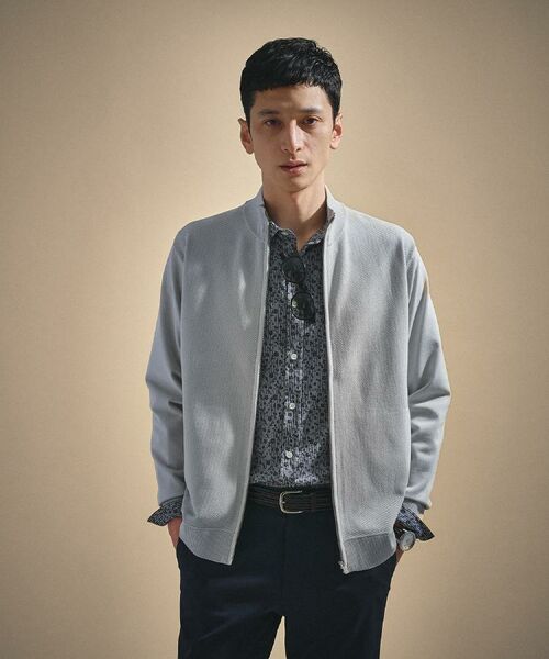 TAKEO KIKUCHI / タケオキクチ ニット・セーター | ジップアップ 鹿の子 ニット | 詳細25