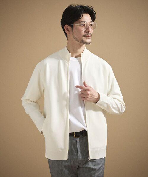 TAKEO KIKUCHI / タケオキクチ ニット・セーター | ジップアップ 鹿の子 ニット | 詳細3