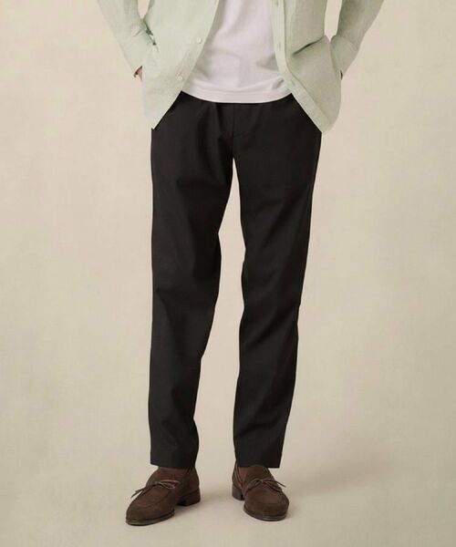 TAKEO KIKUCHI / タケオキクチ パンツ | 【ON／OFF兼用】スリムイージー スラックス（ブラック(019)）