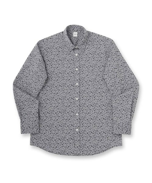 TAKEO KIKUCHI / タケオキクチ シャツ・ブラウス | 播州 ドビーストライプ フラワーシャツ | 詳細1