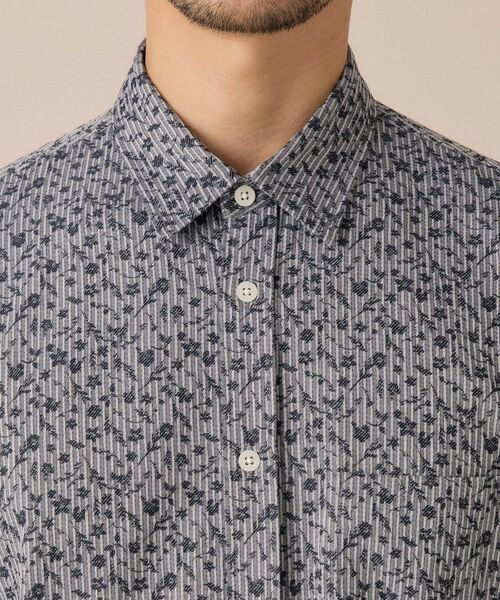 TAKEO KIKUCHI / タケオキクチ シャツ・ブラウス | 播州 ドビーストライプ フラワーシャツ | 詳細21