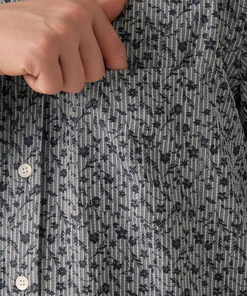 TAKEO KIKUCHI / タケオキクチ シャツ・ブラウス | 播州 ドビーストライプ フラワーシャツ | 詳細22