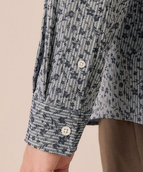 TAKEO KIKUCHI / タケオキクチ シャツ・ブラウス | 播州 ドビーストライプ フラワーシャツ | 詳細24