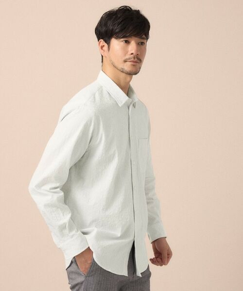 TAKEO KIKUCHI / タケオキクチ シャツ・ブラウス | 播州 ドビーストライプ フラワーシャツ | 詳細3