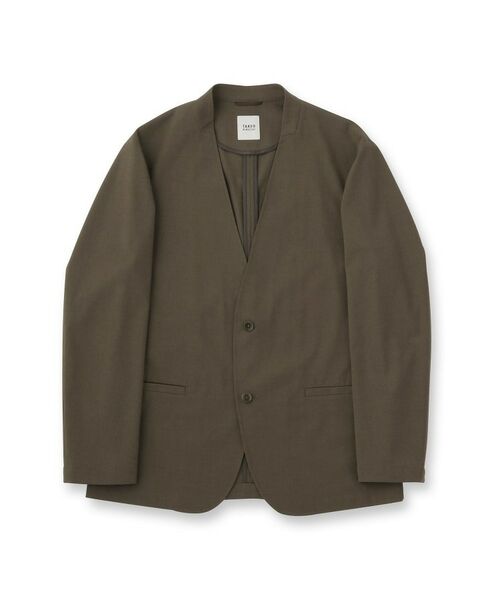 TAKEO KIKUCHI / タケオキクチ ノーカラージャケット | 【ON／OFF兼用】ノーカラージャケット | 詳細1