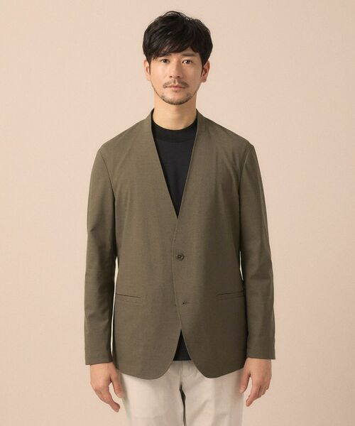 TAKEO KIKUCHI / タケオキクチ ノーカラージャケット | 【ON／OFF兼用】ノーカラージャケット | 詳細10