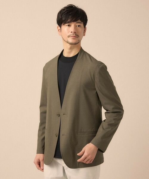 TAKEO KIKUCHI / タケオキクチ ノーカラージャケット | 【ON／OFF兼用】ノーカラージャケット | 詳細2