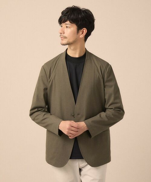 TAKEO KIKUCHI / タケオキクチ ノーカラージャケット | 【ON／OFF兼用】ノーカラージャケット | 詳細3