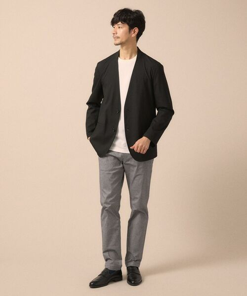 TAKEO KIKUCHI / タケオキクチ ノーカラージャケット | 【ON／OFF兼用】ノーカラージャケット | 詳細8