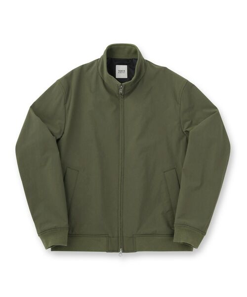 TAKEO KIKUCHI / タケオキクチ レザーブルゾン・ジャケット | スタンドカラー ショート リブ ブルゾン | 詳細1