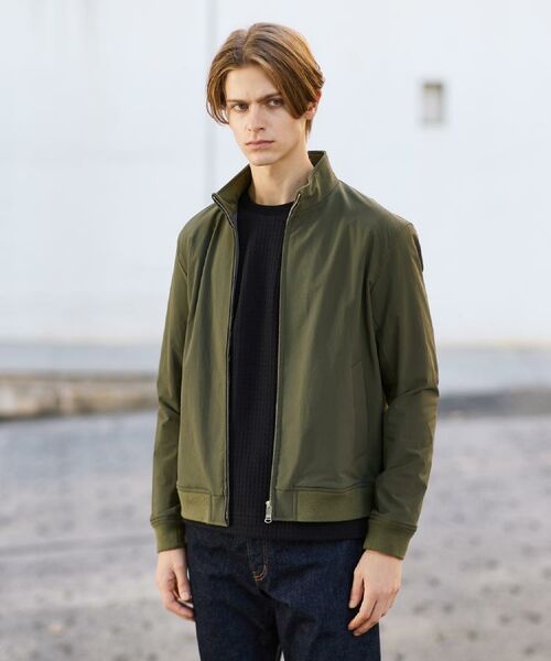 TAKEO KIKUCHI / タケオキクチ レザーブルゾン・ジャケット | スタンドカラー ショート リブ ブルゾン | 詳細28
