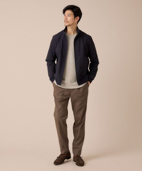 TAKEO KIKUCHI / タケオキクチ レザーブルゾン・ジャケット | スタンドカラー ショート リブ ブルゾン | 詳細4