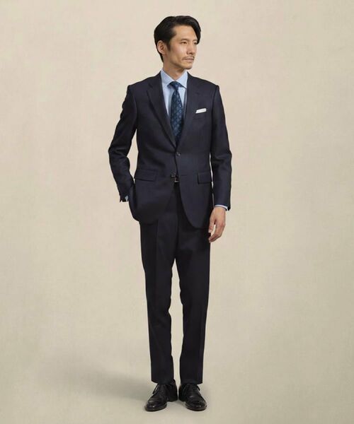 TAKEO KIKUCHI / タケオキクチ セットアップ | 【Made in JAPAN】立菱（たてびし）スーツ（ネイビー(094)）