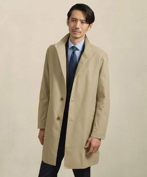 TAKEO KIKUCHI / タケオキクチ その他アウター | 撥水ツイル スタンドカラー コート（ベージュ(052)）