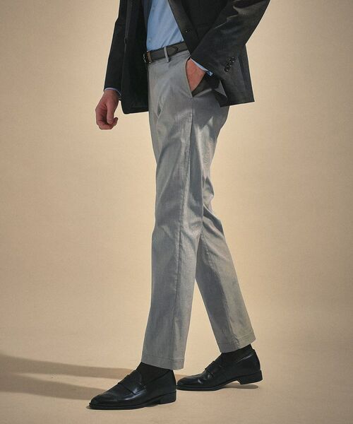 TAKEO KIKUCHI / タケオキクチ パンツ | 【ON／OFF兼用】サイドゴアウエスト オールシーズン ストレートパンツ | 詳細2