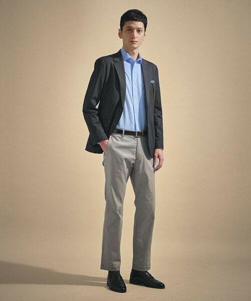 TAKEO KIKUCHI / タケオキクチ パンツ | 【ON／OFF兼用】サイドゴアウエスト オールシーズン ストレートパンツ | 詳細4